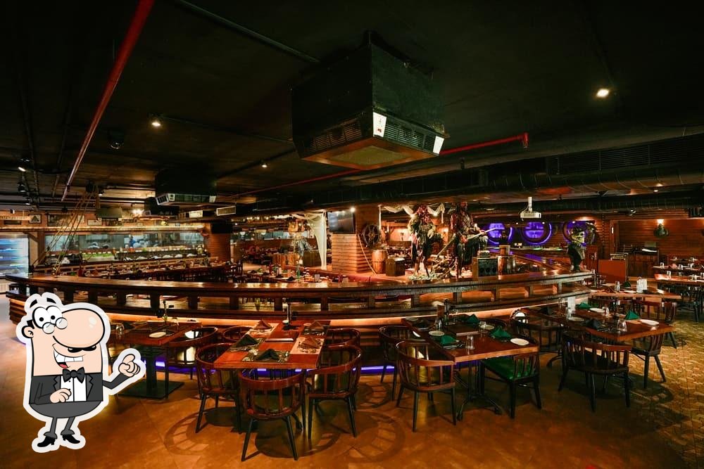 The interior of The Black Pearl.