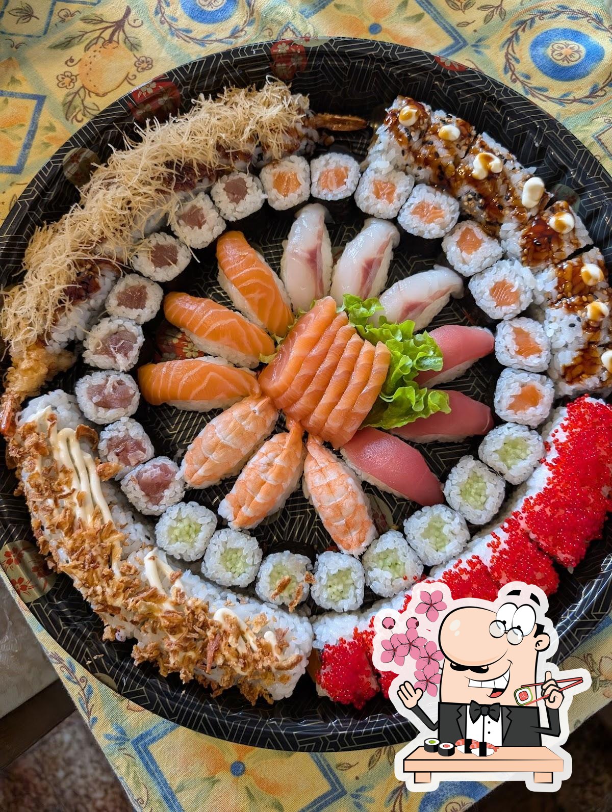Scegli le varie opzioni di sushi.