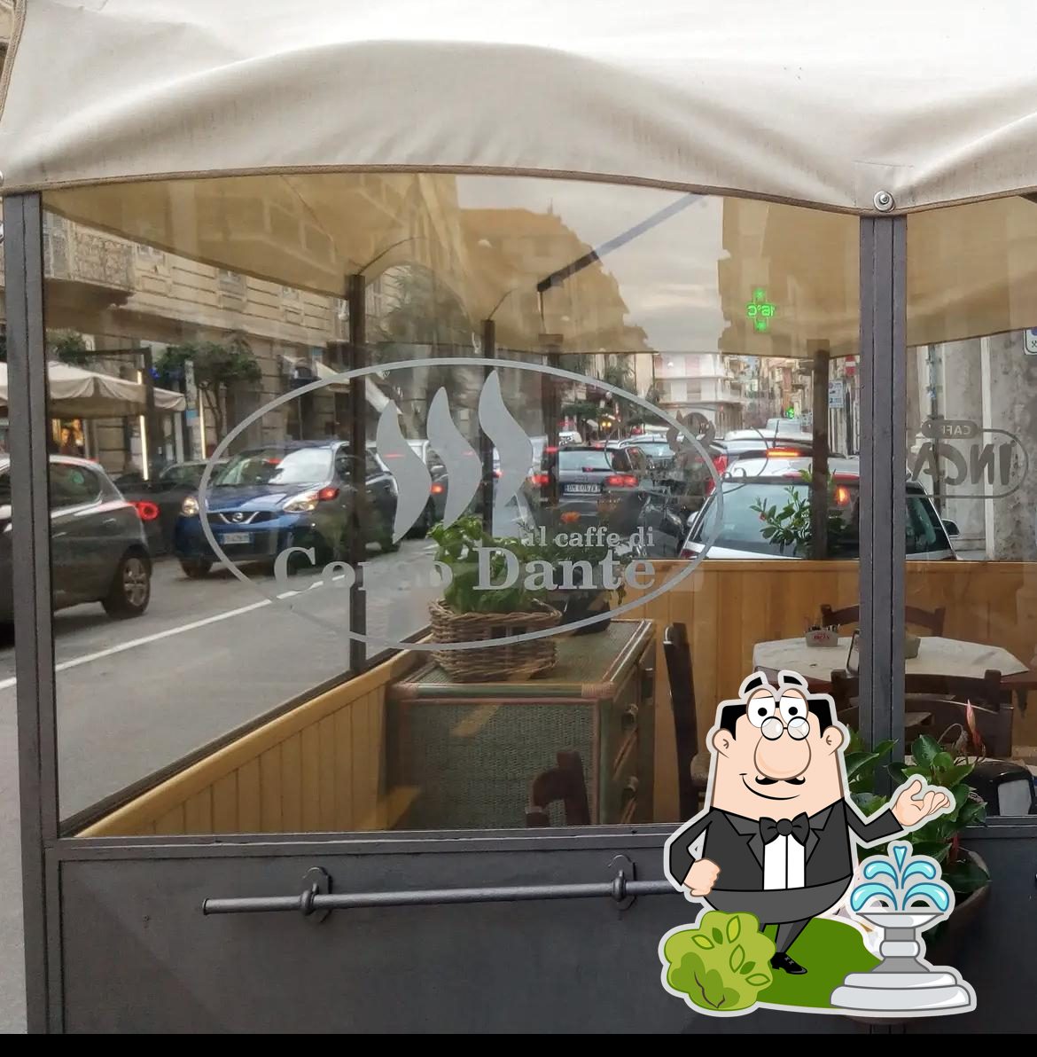 Puoi goderti l'aria fresca dal dehors  di Il Caffè di Corso Dante.