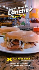 X-Litoral - Almoço, lanches e porções.