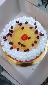 The cakes on clock
