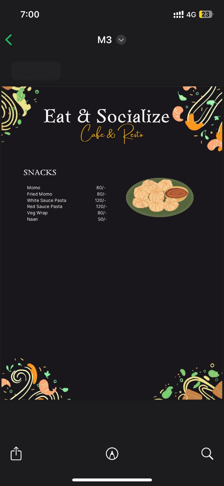 Eat & socialize