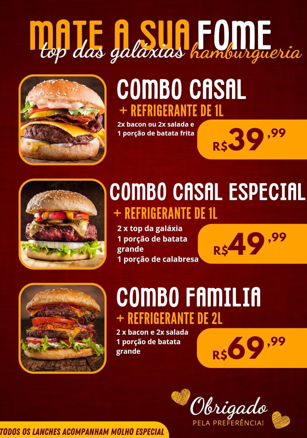 TOP DAS GALAXIAS HAMBURGUERIA