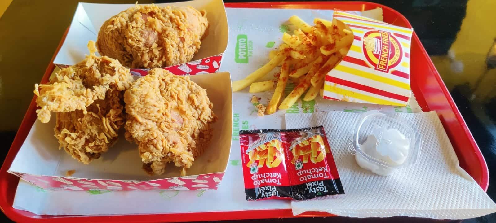 The 2 guys fried chicken and burger hub