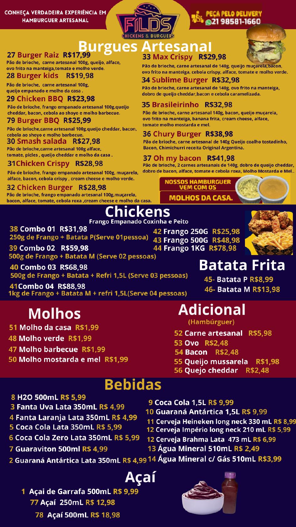 Filds Chickens & Burguens