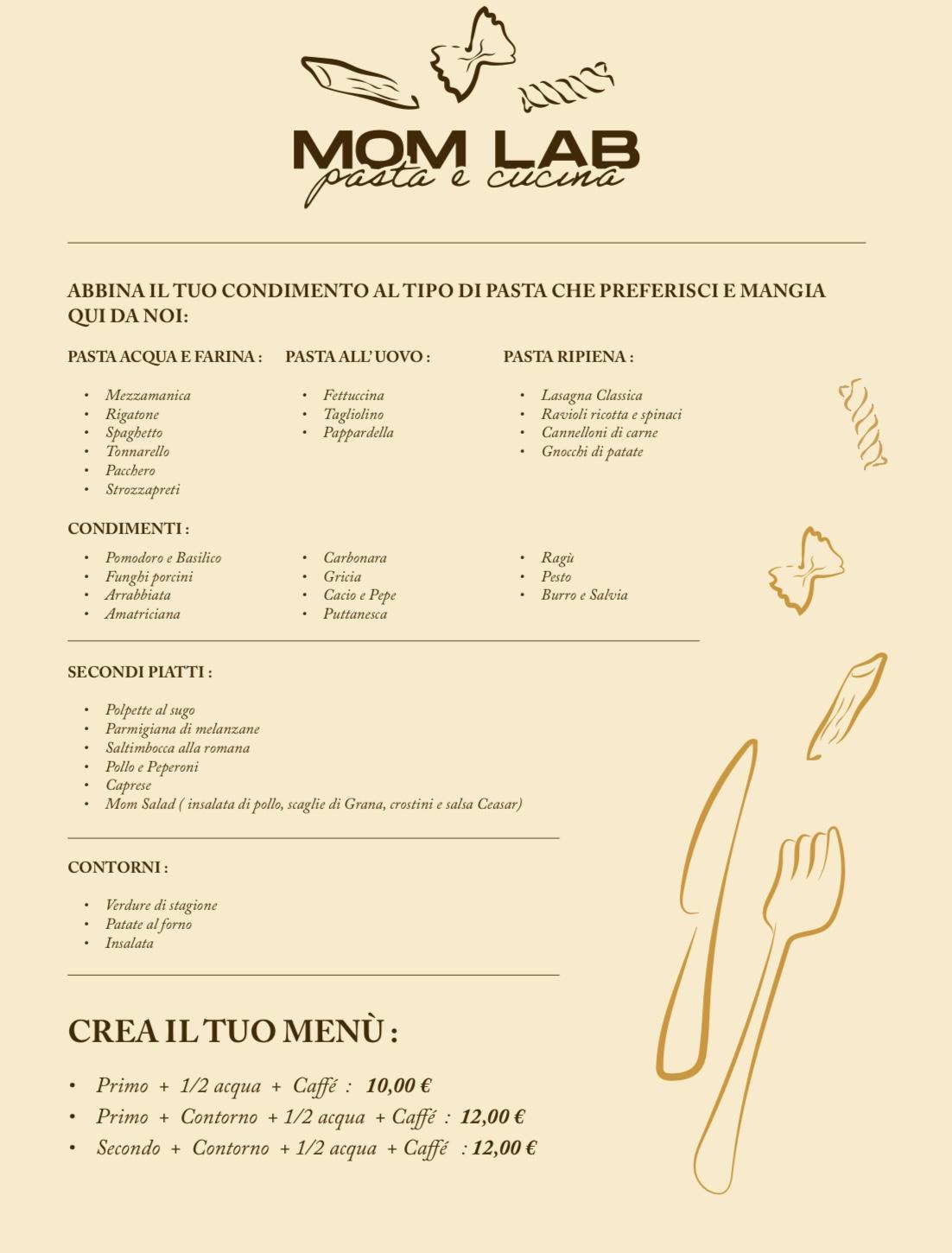 Mom Lab Pasta e Cucina