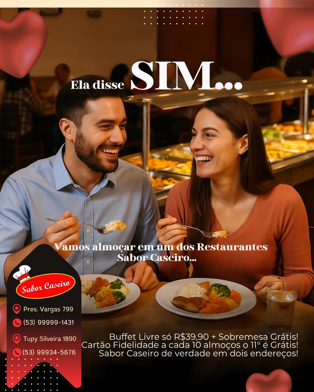 Restaurante Sabor Caseiro da Tupy Silveira em Bagé