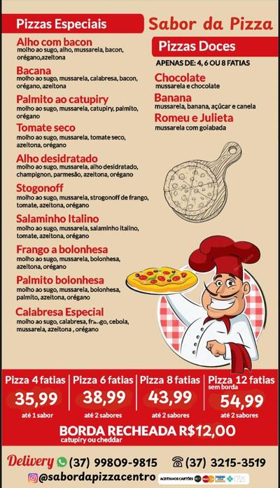 Sabor da pizza centro foto