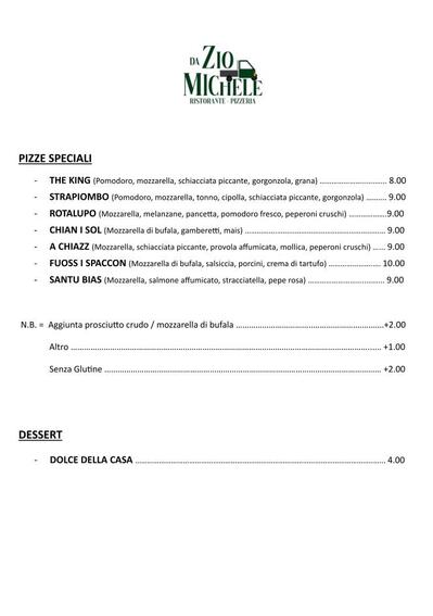 DA ZIO MICHELE - Ristorante Pizzeria foto