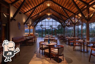 Take a seat at one of the tables at The Tamarind