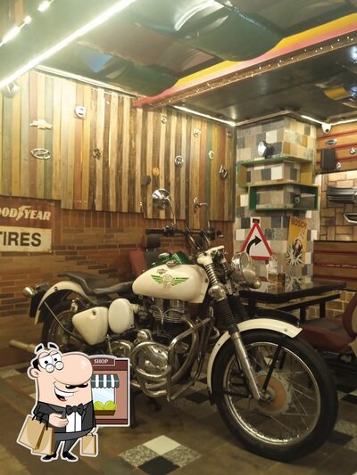 The outside area is an important feature of The Garage Café