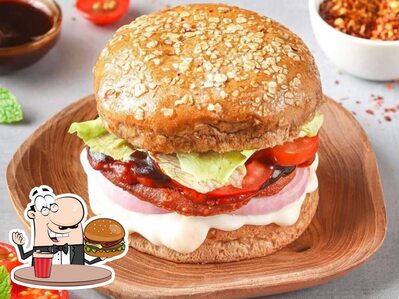 Treat yourself to a burger at Refresh Cafe