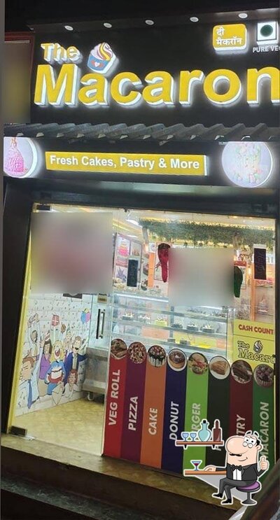 Take a seat at one of the tables at The Macaron Cake Shop