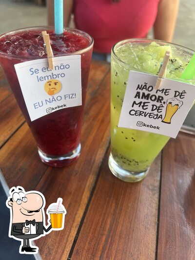 Peça diversos drinques disponíveis no Kebek Restaurante & Choperia