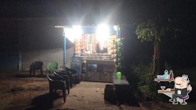 Take a seat at one of the tables at Varun tea stall