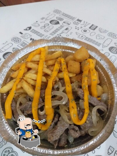 Comida em Pizzaria e Hambúrgueria K e G