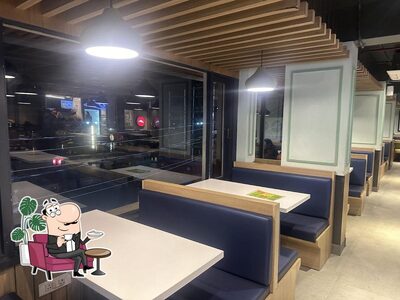 The interior of Pizza Hut Dal Lake, Srinagar