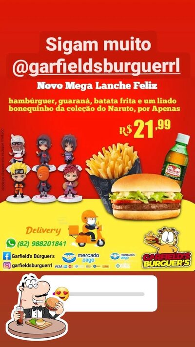 Delicie-se com um hambúrguer no Garfields Burguers