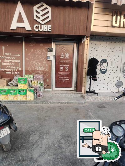 Check out how A cube restaurant looks outside