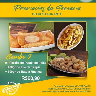 Aqui está a publicidade do Pizzaria recanto divisa