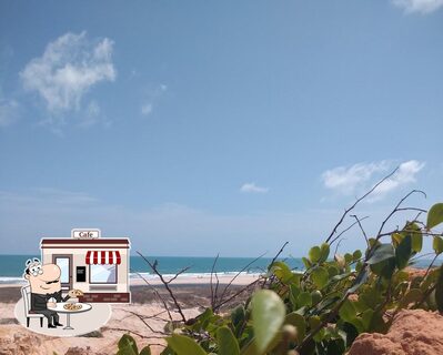 a área exterior é uma característica importante do Barraca - O Leonardo I barraca e restaurante na praia uruau Beberibe CE