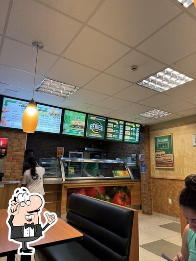 O interior do Subway - Setor Central