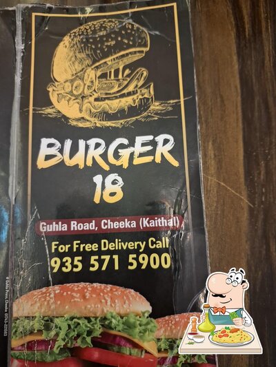 Food at Burger 18 cheeka