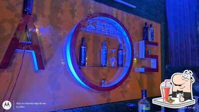 You can enjoy a drink from the menu
