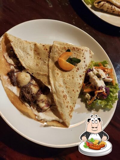 Platos en Crepe ao mar