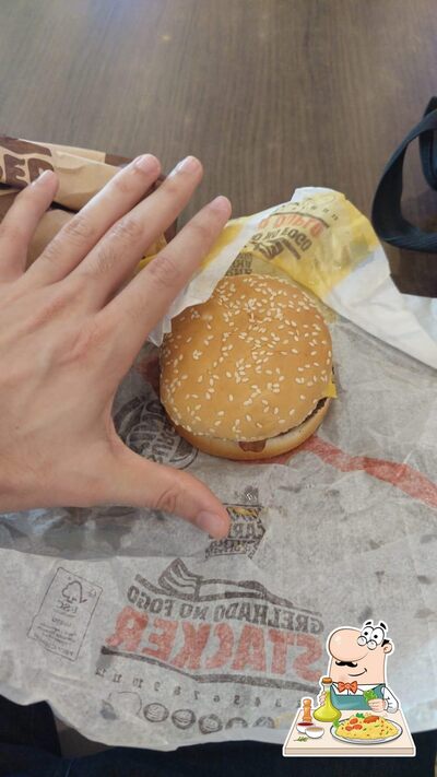 Comida em Burger King