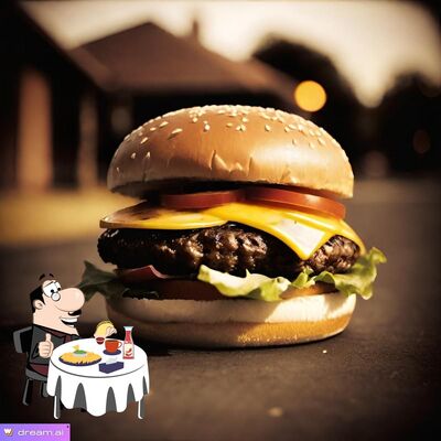 Commandez l'un des hamburgers disponible à La Broche Dorée