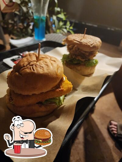 Taste one of the burgers offered by FOOD LAB GOA