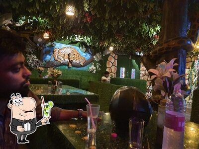 Order various drinks served at THE JUNGLE RESTAURANT