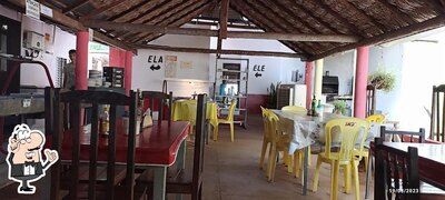 O interior do Restaurante Pedro Mangueira