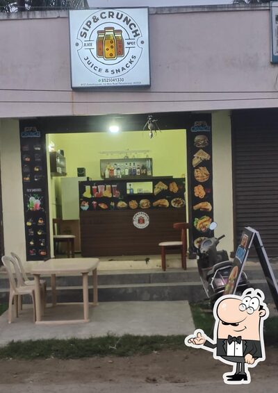 Take a seat at one of the tables at SIP & Crunch