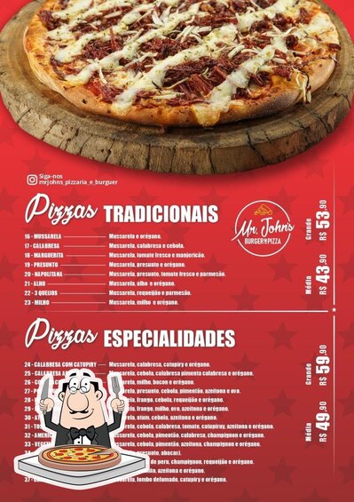 No Mr john's, você pode provar pizza