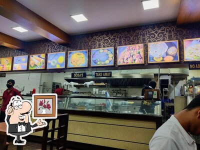 The interior of RAJA BHOJANA Veg