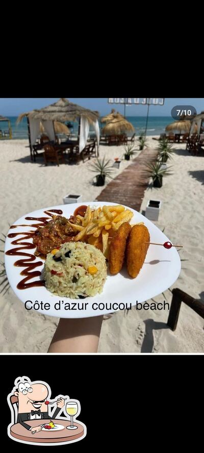 Plats à Côte d'azur coucou beach
