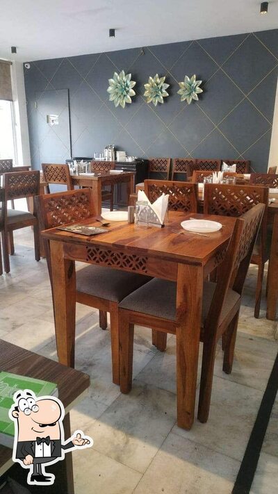 The interior of Kesar Restaurant