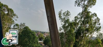 The outside part is an important feature of Prince Vaishano Hotel