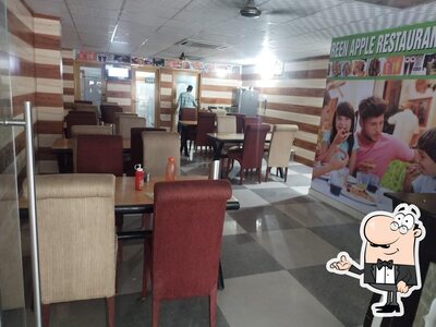 Check out how Green apple restaurant and cafe looks inside