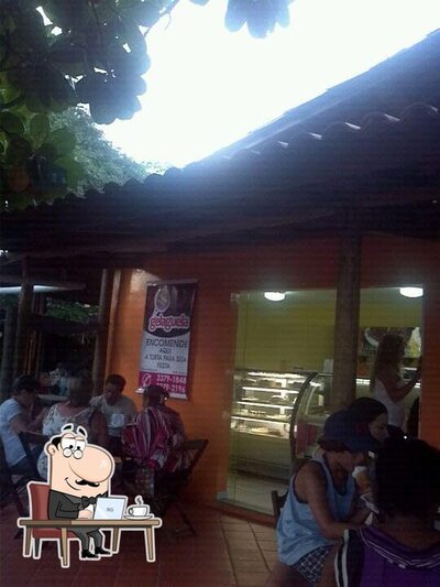 O interior do Gelaguela Gelateria