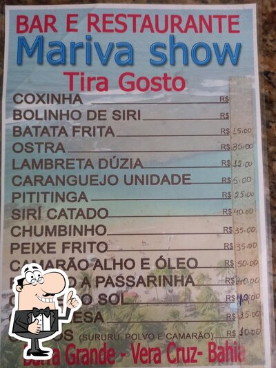 Aqui está a publicidade do Bar e restaurante do Mariva