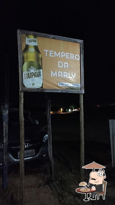 Você pode espairecer no exterior Tempero da Marly