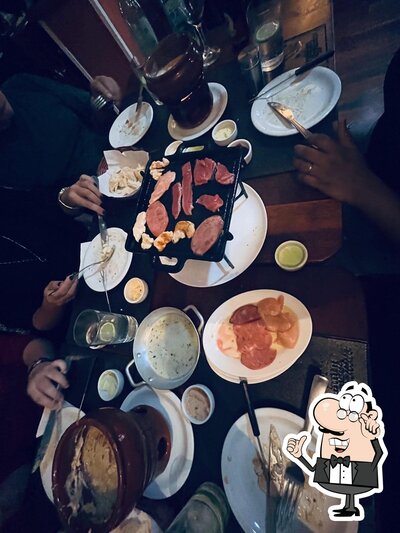 O interior do Fondue Mezzanino