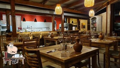 O interior do Pizzaria Arvorecer