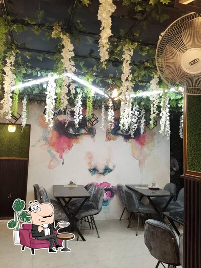 The interior of Hot Spot Pizza