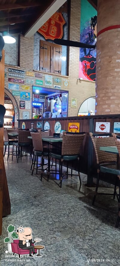 O interior do Lanchonete e Restaurante Rei do Suco