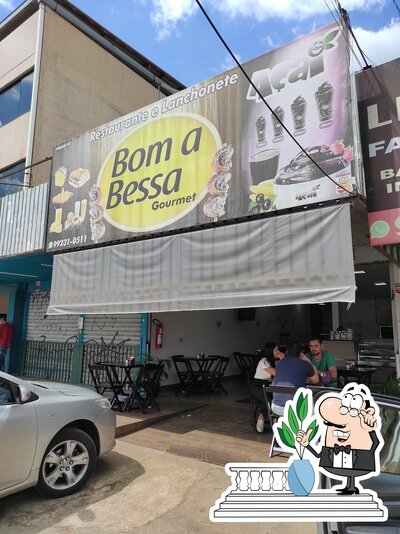 Você pode espairecer no na área externa do Restaurante e Lanchonete Bom a Bessa Gourmet