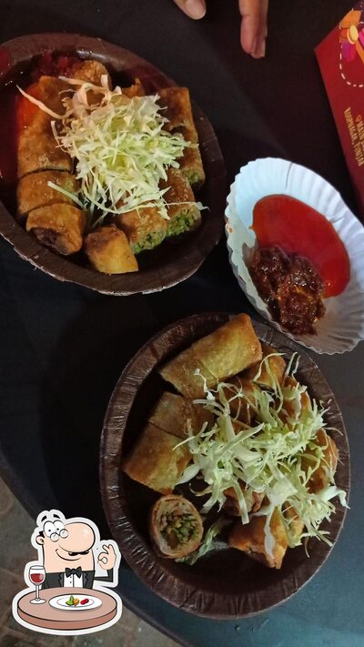 Meals at momos and spring roll